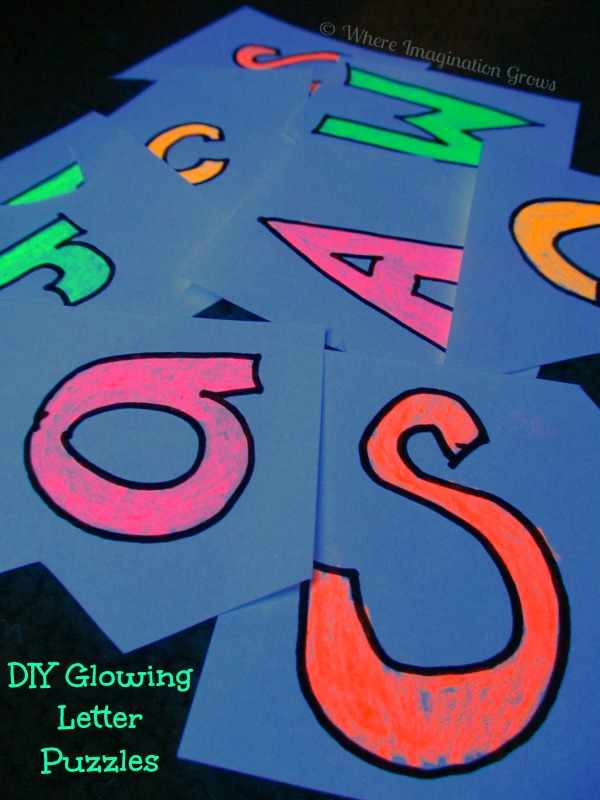 glow in the dark letters