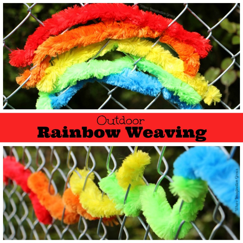 Outdoor Rainbow Weaving For Kids - Where Imagination Grows