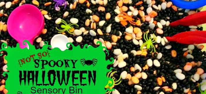 Not Too Spooky Halloween Sensory Bin for Kids