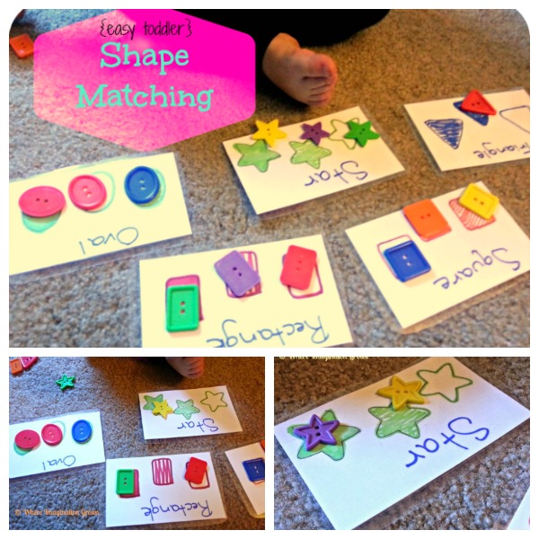 Shape Matching Button Game for Toddlers! Simple learning game for kids!