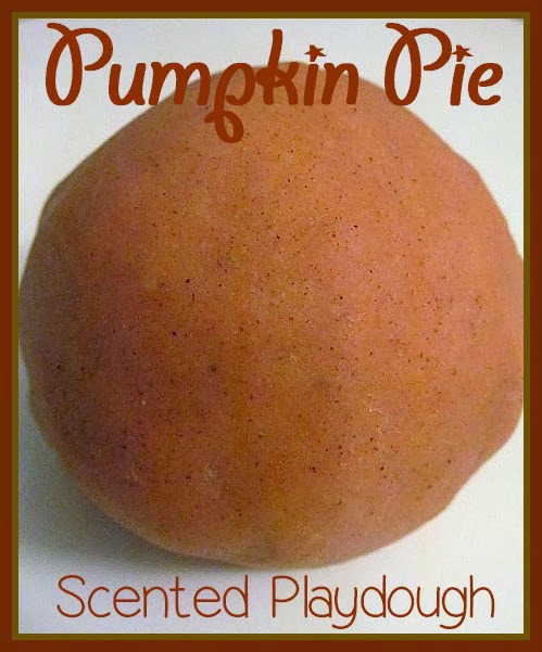 Pumpkin pie scented Playdough recipe