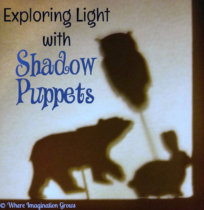 DIY shadow puppet craft for kids using recycled materials! A fun way to learn and play with light!