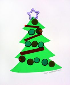 Light Table Play Christmas Activities: Decorating Trees