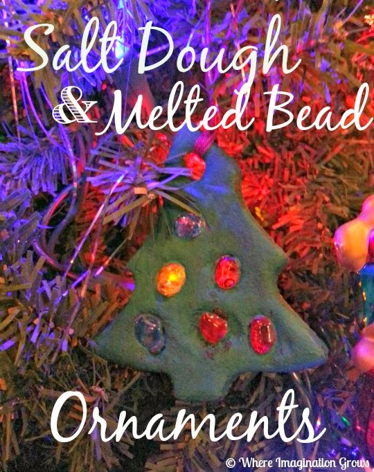 Salt Dough and Melted Bead Ornaments that kids can make this holiday season!