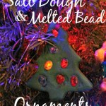 Salt Dough and Melted Bead Ornament Craft for kids