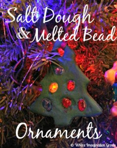 salt dough tree ornament melted beads logo