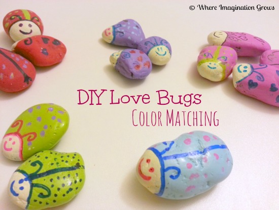 Counting Sorting DIY Love Bug Rocks Where Imagination Grows