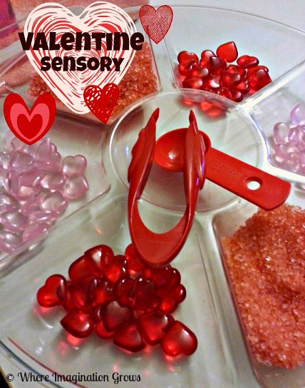 Valentine's Day Sensory Bin Activity for Preschoolers
