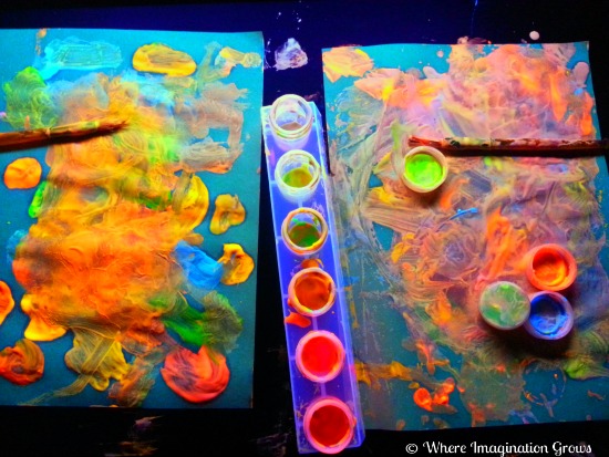 Glow In The Dark Painting With A Black Light Where Imagination Grows