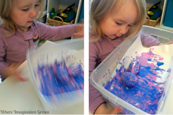 Marbleized Easter Egg Craft for Toddlers - Where Imagination Grows