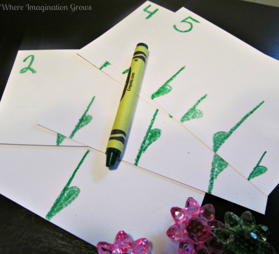 DIY spring counting cards