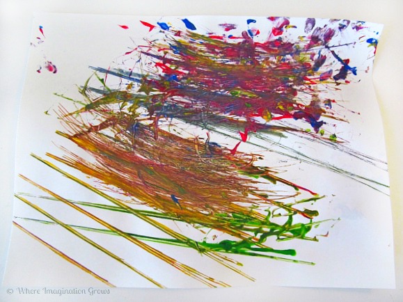 Simple train painting art for toddlers!