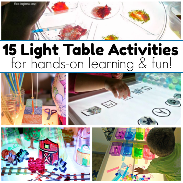 15+ Light Table Learning Activities - Where Imagination Grows