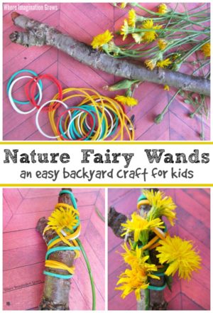 Backyard Nature Fairy Wand Craft - Where Imagination Grows