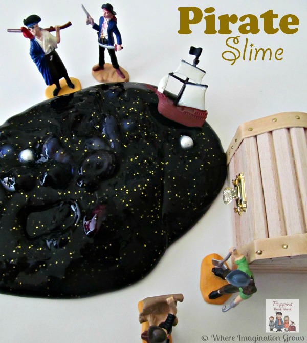 Pirate Slime Sensory Play for Preschoolers