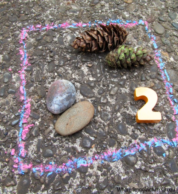 Number Sorting Math Game with Nature