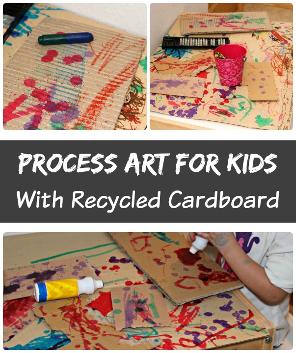 Process Art for Kids with Recycled Cardboard - Where Imagination Grows