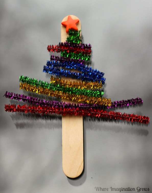 Pipe Cleaner Christmas Tree Craft - Where Imagination Grows