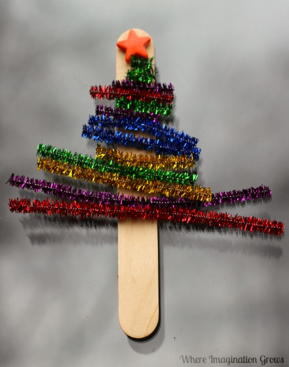 DIY Christmas tree/pipe cleaner craft – which-craft