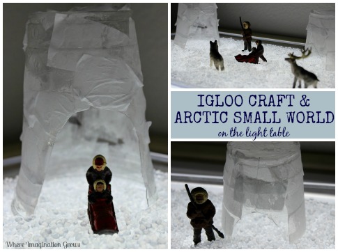 Arctic Small World Play with igloos and Eskimos for kids