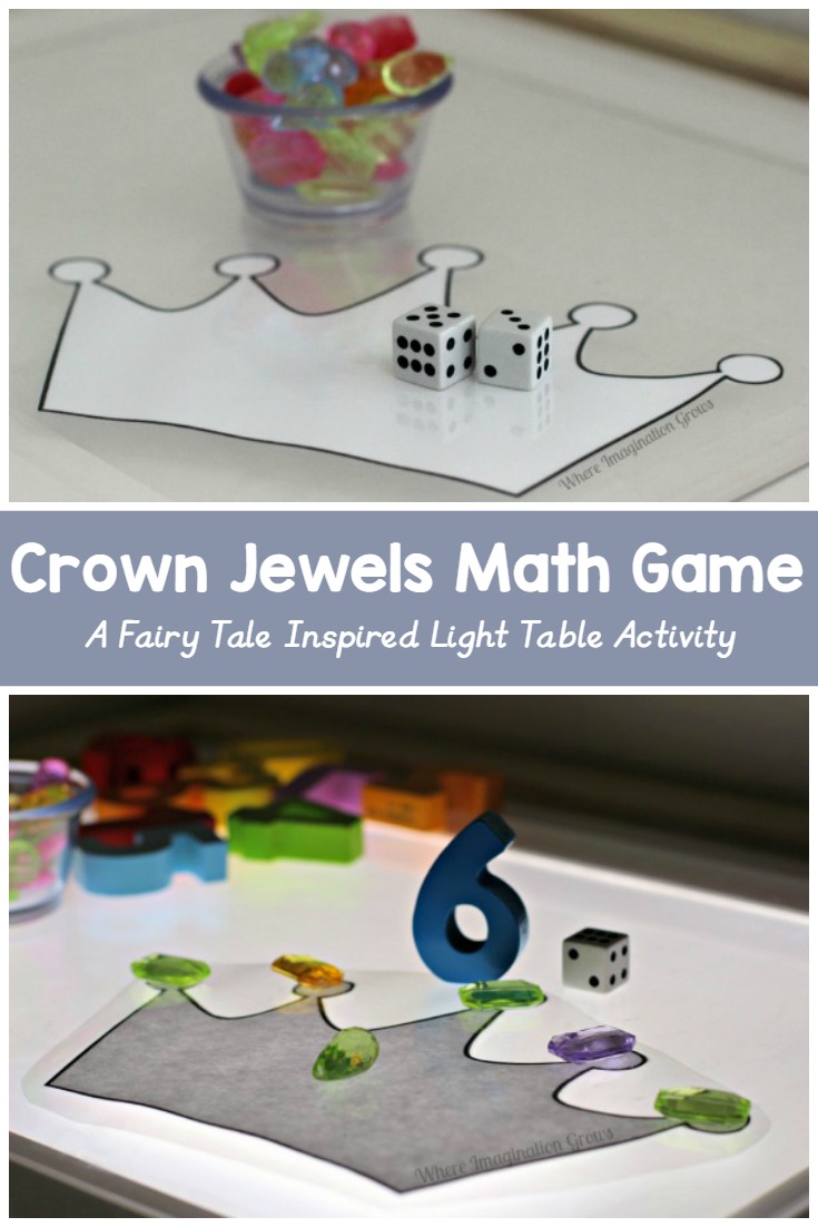 Princess Crown Math Game for Preschoolers! Hands-on learning for kids!