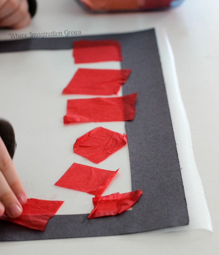 Two Ways to Make Tissue Paper Stained Glass Art for Spring - Fun-A