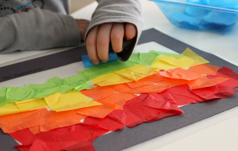 Tissue Paper Craft for Spring and Summer