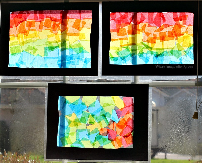 stained glass paper craft