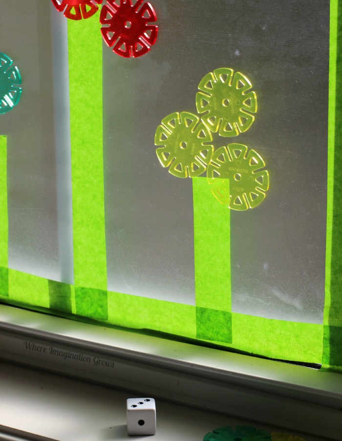 Sticky Window Preschool Math Games! Counting & Adding Flower Petals