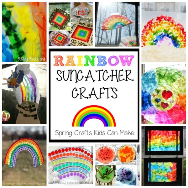 Tissue Paper Rainbow Collages - Where Imagination Grows