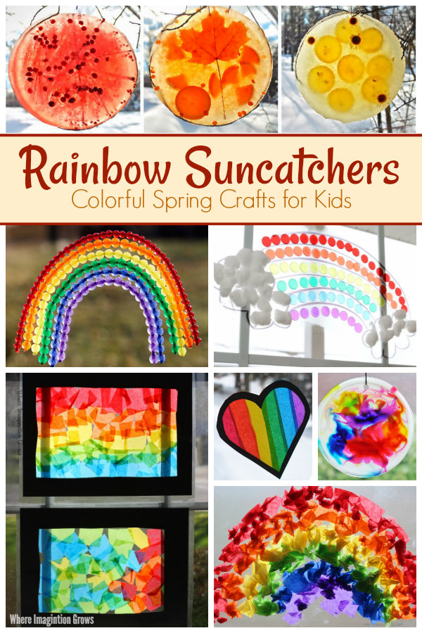 10 Rainbow Suncatcher Crafts For Kids - Where Imagination Grows