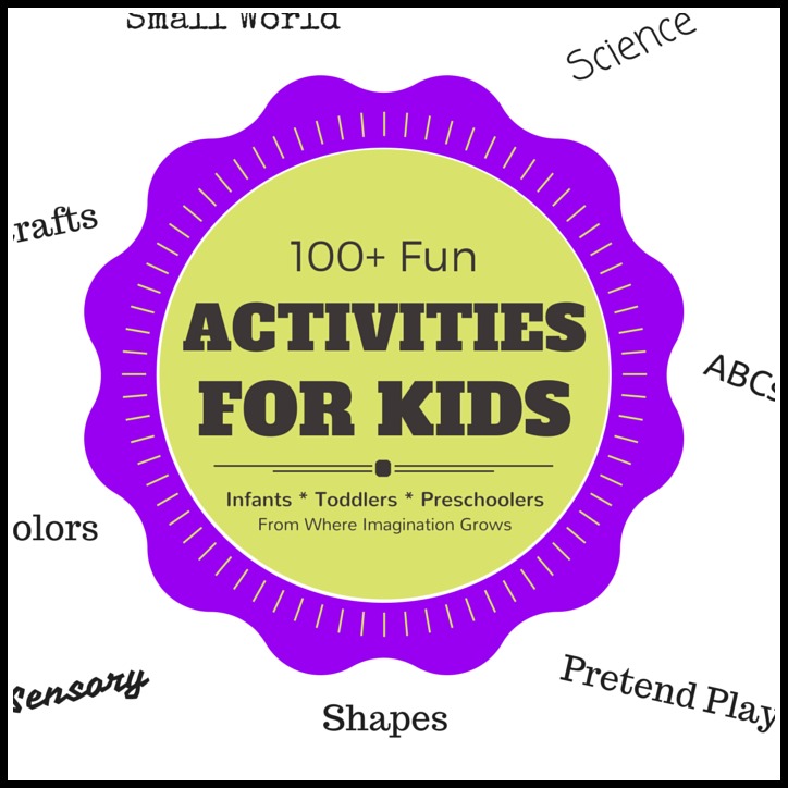 100 kids activities for toddlers and preschoolers! Math, Light Table, Science and More!
