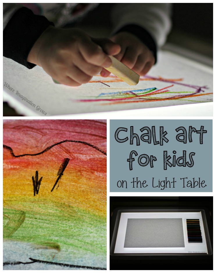 Chalk Art Idea for Kids - Toddler Approved