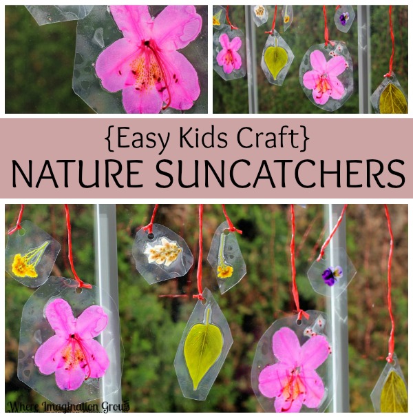 Spring Crafts for Kids: DIY Nature Suncatchers