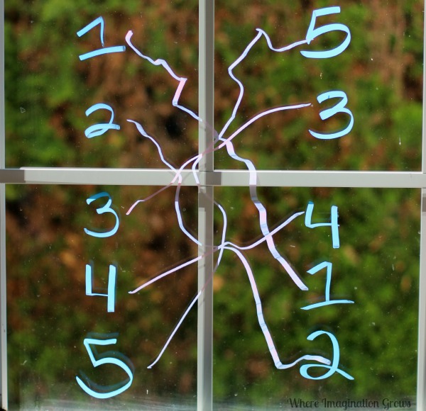 Math Games for Preschoolers with Window Markers