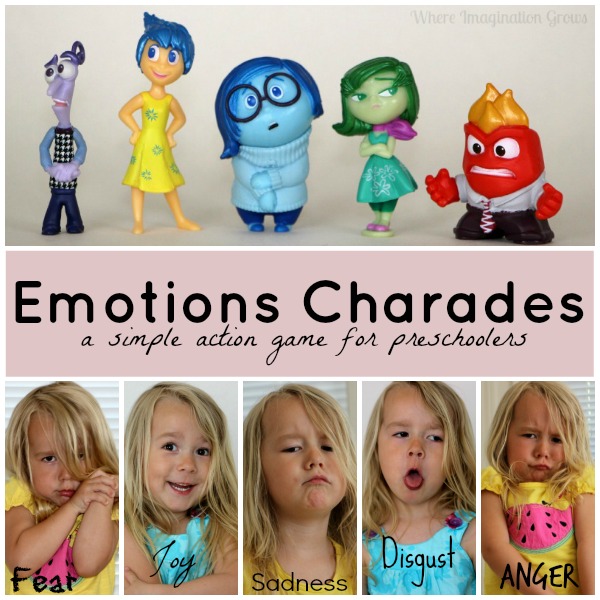 Emotions Charades! A simple action game for teaching emotions to preschoolers!
