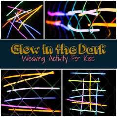 Glow in the Dark Weaving For Kids! Easy Summer Fun! - Where Imagination ...