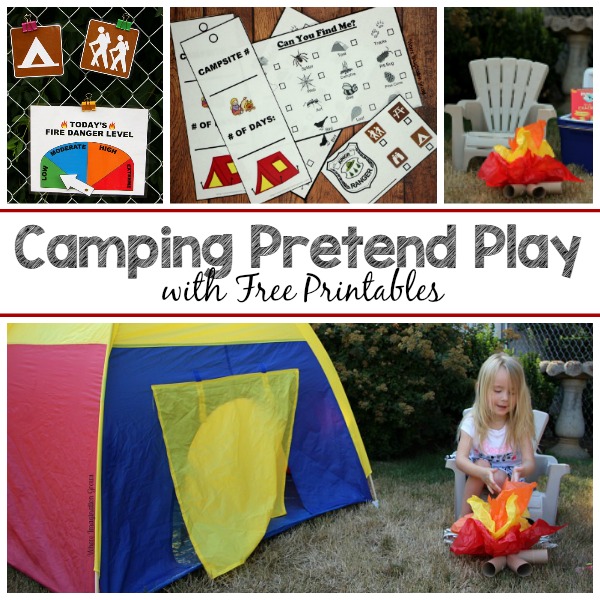 pretend camping