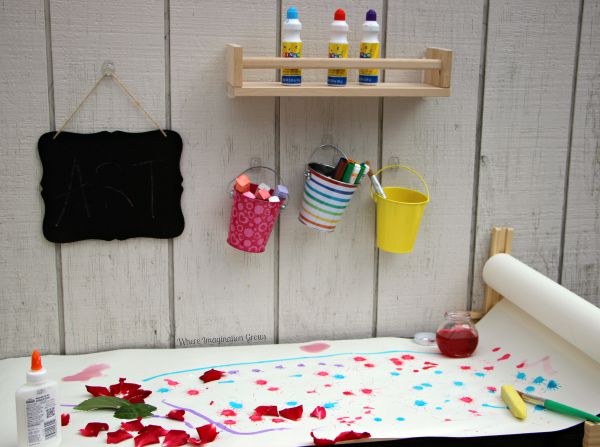 DIY Kids Art Station - How To Make A 5-in-1 Freestanding Art Center