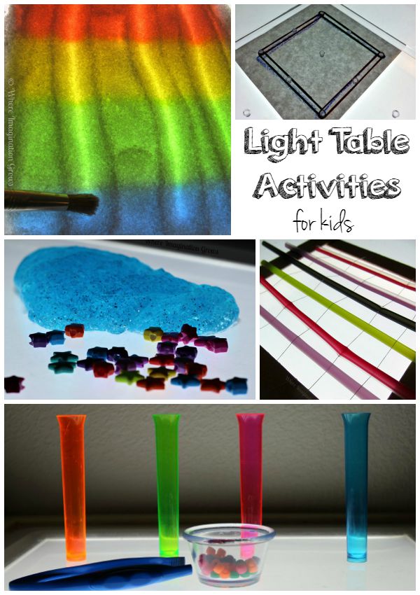 Light Table Play Activities for Kids! Fun Learning Activities for Kids