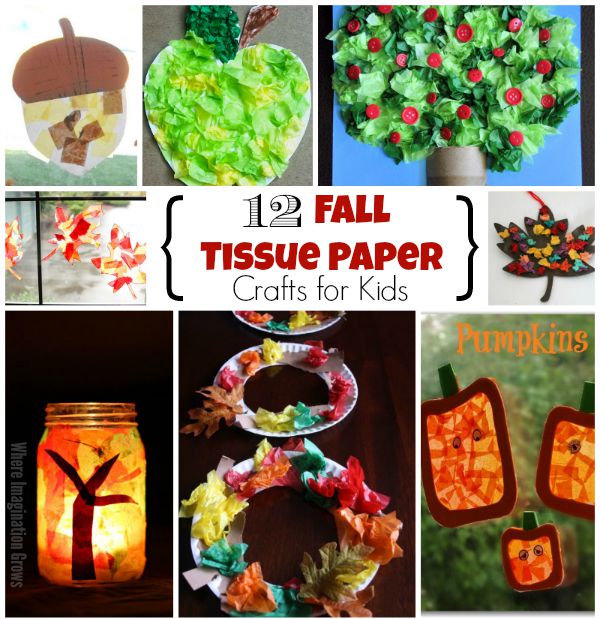 12 Fun Fall Crafts for Kids Using Tissue Paper - Where Imagination Grows