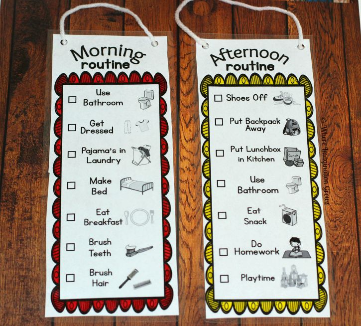 preschool schedules and routines