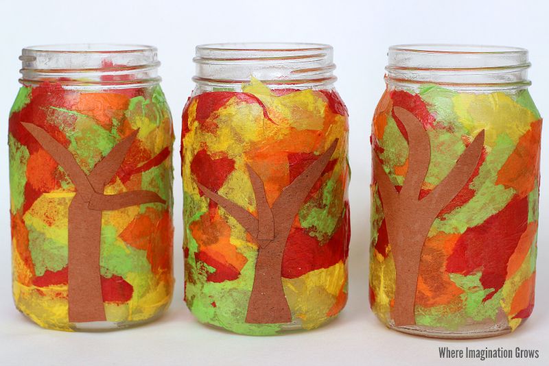 Homemade Luminaries - Mason Jar Luminaries Craft for Kids