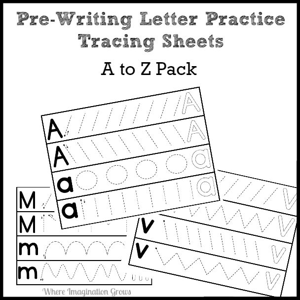 Toddler & Preschool Prewriting Worksheet Printables