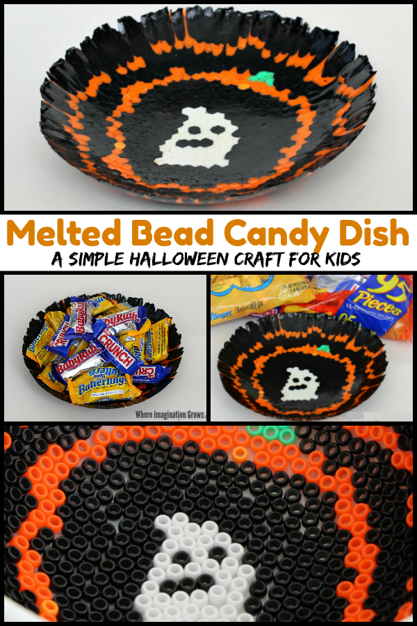 Melted Bead Halloween Candy Dish Craft - Where Imagination Grows