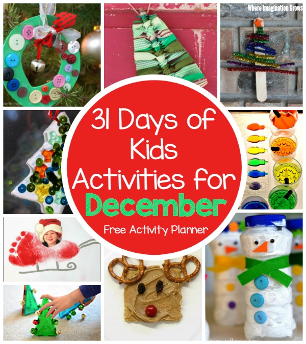 31 Days of Christmas Crafts and Activities for December