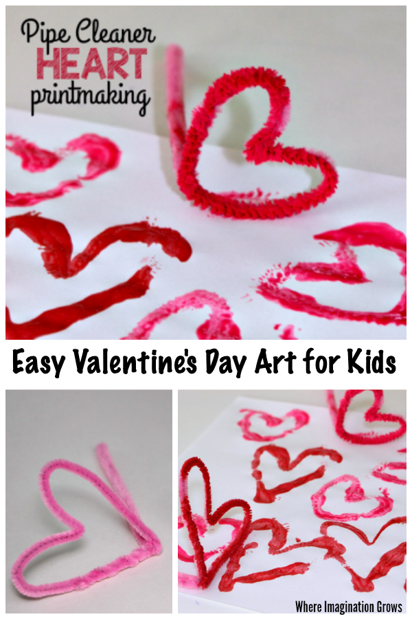 Pipe Cleaner Heart Craft for Valentine's Day - Where Imagination Grows