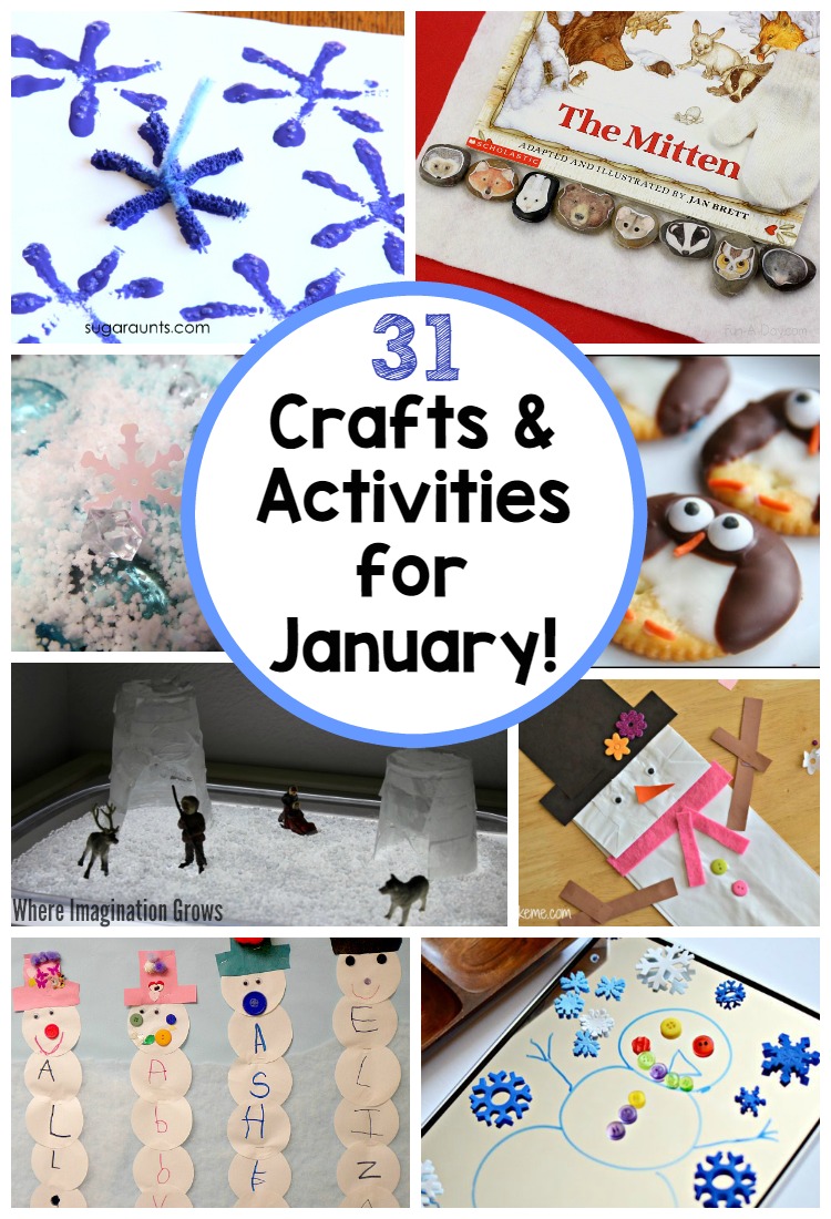 31 Days of Kids Activities for January! Free Winter Activity Calendar! -  Where Imagination Grows