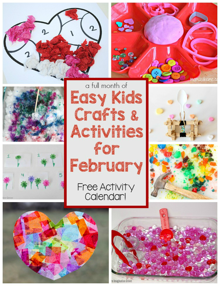 February Calendar Number Cards, Math and Activities