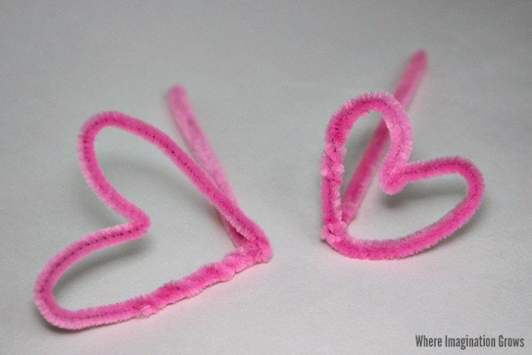 Pipe Cleaner Heart Craft For Valentine S Day Where Imagination Grows